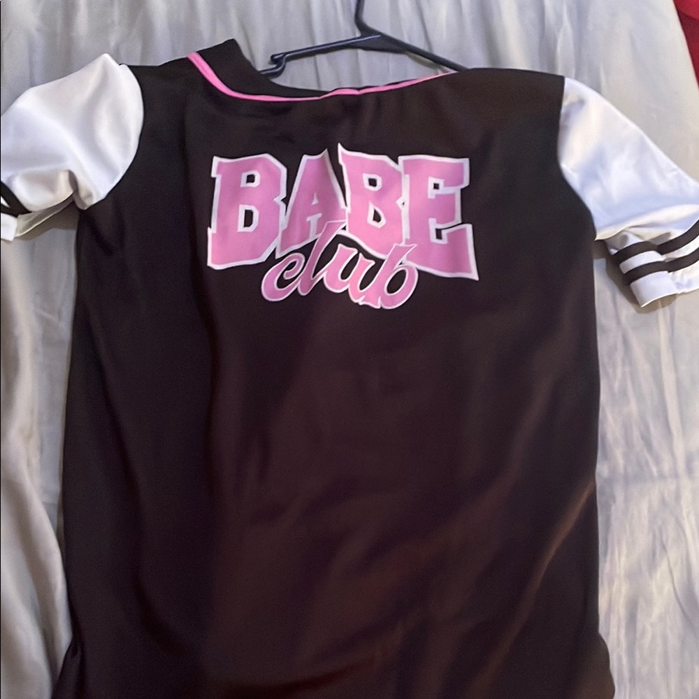 Rue21 Black and Pink Babe Club Top
